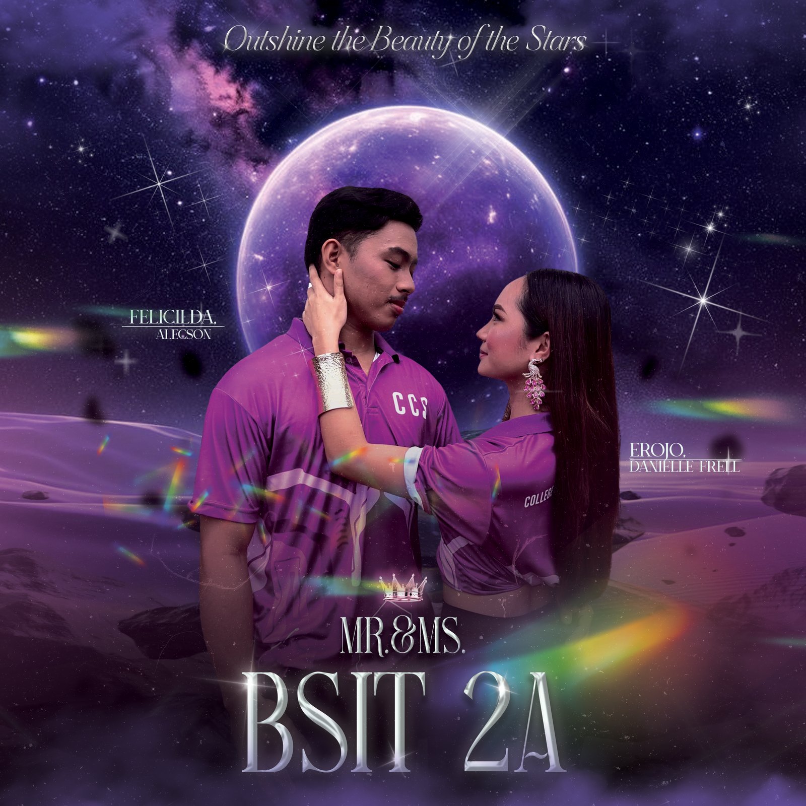 Mr. and Ms. BSIT 2A poster