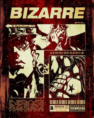 Bizarre poster, red edition